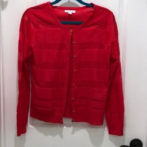 New York & Co Sweater, bright coral